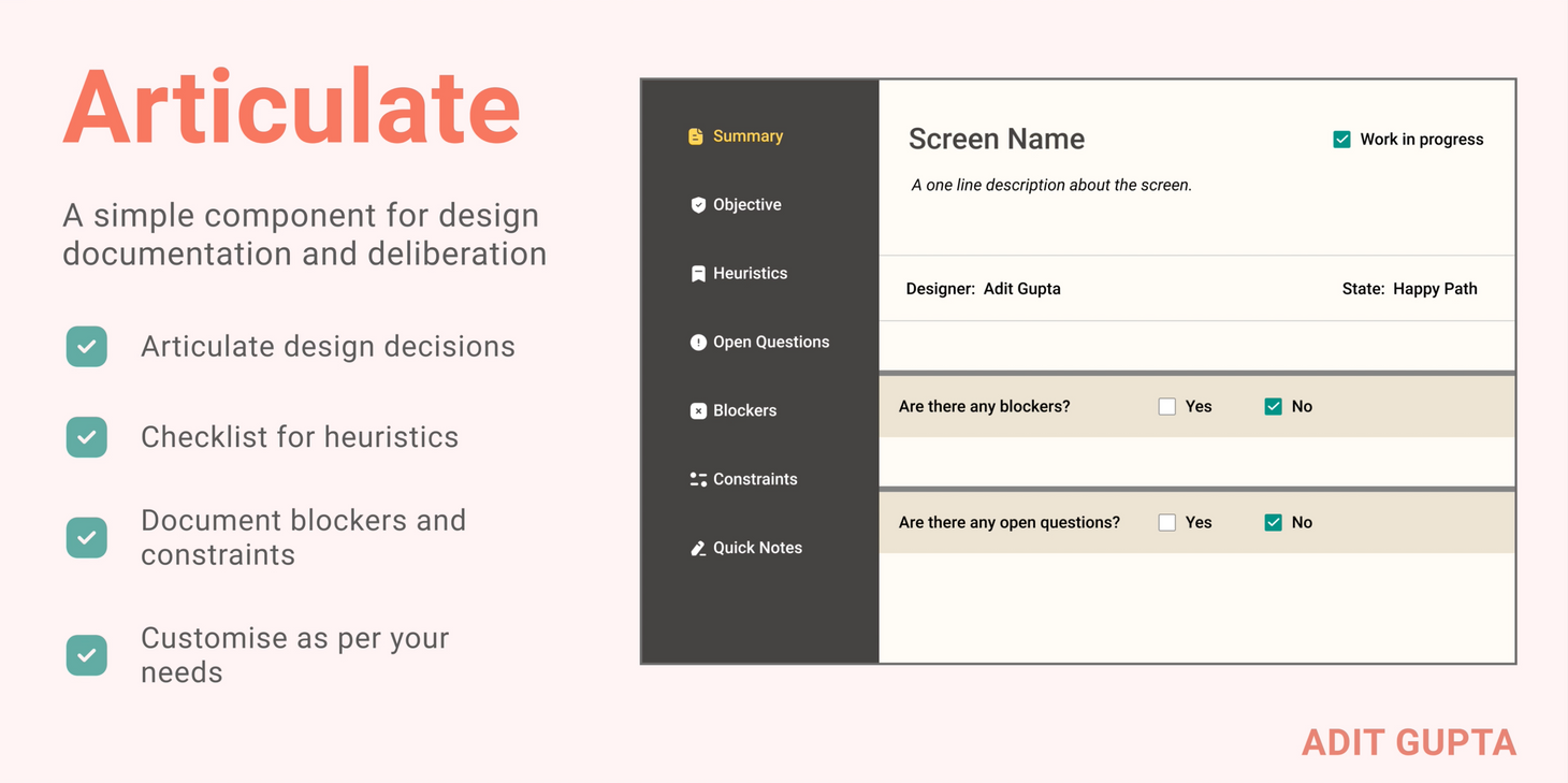Articulate - Documenting Design
